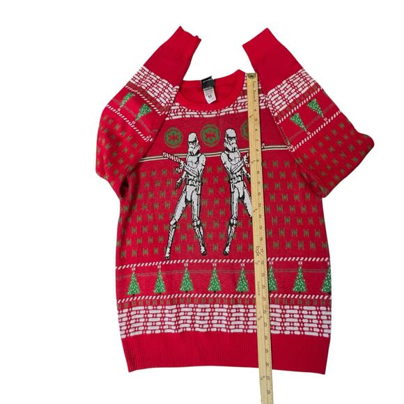 Star Wars Stormtrooper Ugly Christmas Sweater Men’s M Red Holiday Knit Lucasfilm - Picture 4 of 10